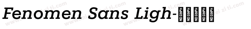 Fenomen Sans Ligh字体转换